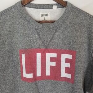 Tailgate LIFE Womens Large‎ Gray Sweatshirt